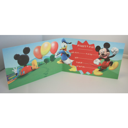 6 Cartes D Invitation Mickey 6 Cartes D Invitation Mickey