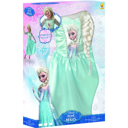 déguisement reine des neiges perruque