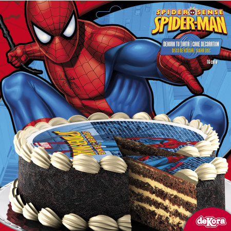 Disque A Gateau En Sucre Spiderman Pour Un Gouter D Anniversaire Gourmand Unique Et Pas Cher