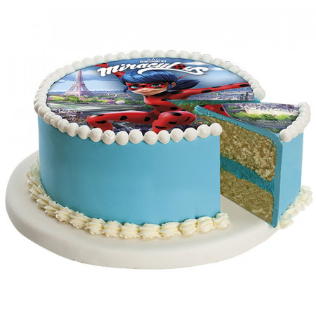 Disque A Gateau En Sucre Miraculous 16 Cm