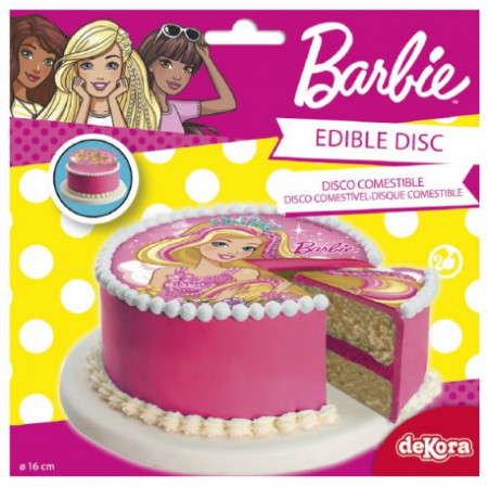 Disque A Gateau En Sucre Barbie 16 Cm Disque A Gateau En Sucre Barbie 16 Cm
