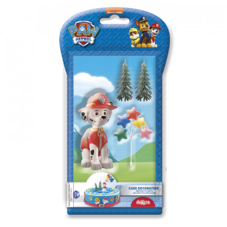 Kit Decoration De Gateau La Pat Patrouille Marshall