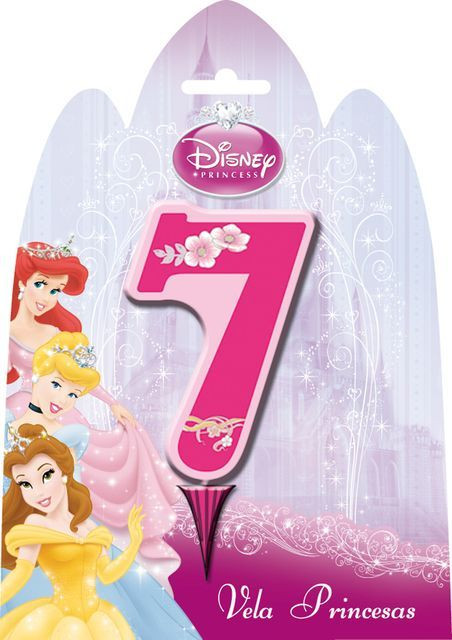 Bougie Chiffre 7 Princesse Disney Bougie Anniversaire Enfant Deco Princesse