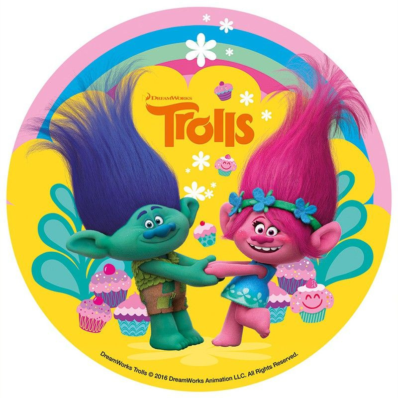 Disque A Gateau En Sucre Les Trolls