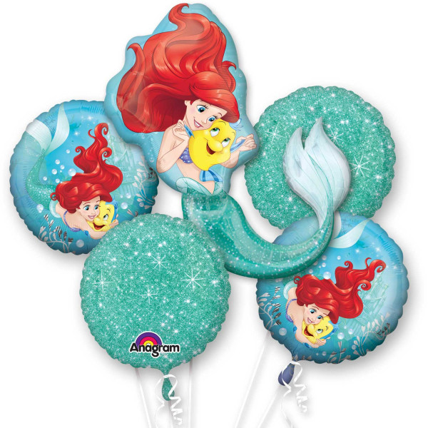 Bouquet De 5 Ballons Helium La Petite Sirene