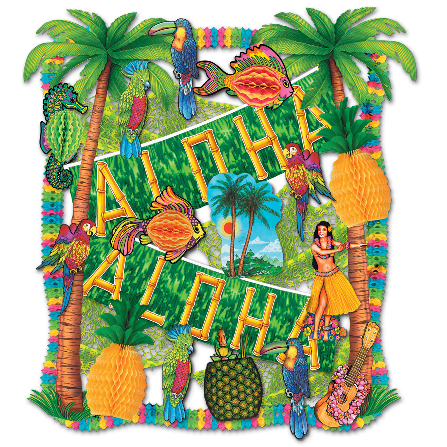 Kit Decoration Hawai 27 Pieces