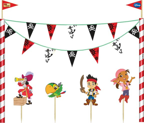 Kit De Decoration De Gateau Jake Et Les Pirates