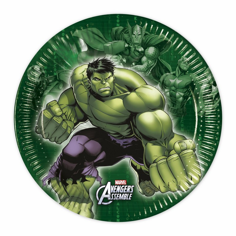 8 Assiettes O Cm Hulk Avengers 8 Assiettes O Cm Hulk Avengers
