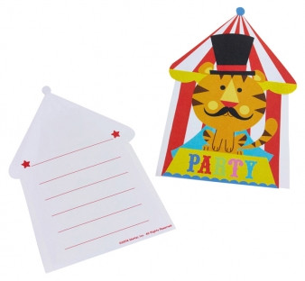 8 Cartes D Invitation Cirque