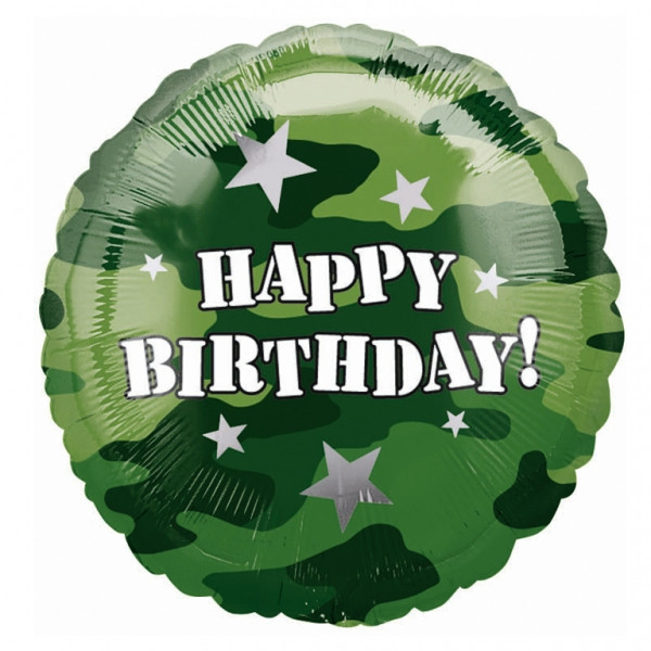 Ballon Helium Camouflage Militaire Special Anniversaire Enfant Ballon Helium Camouflage Militaire Special Anniversaire Enfant