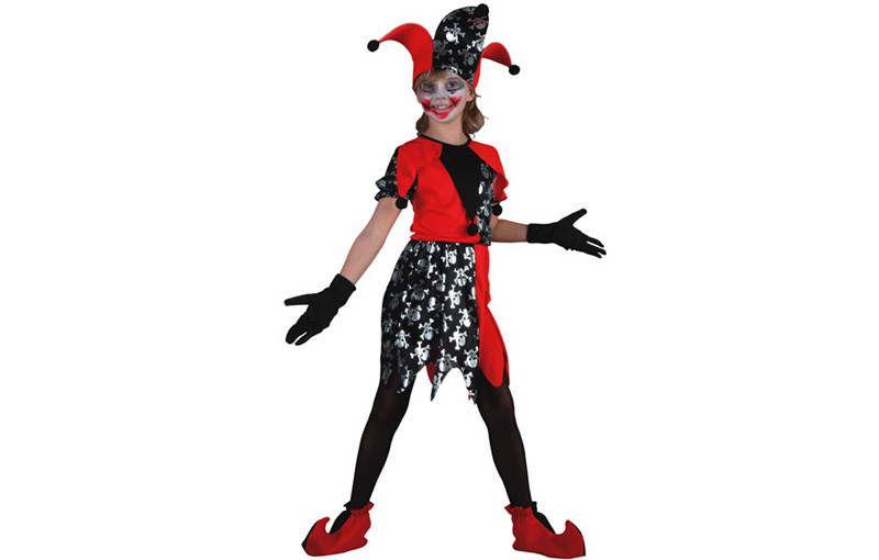 Costume Fille Bouffon Du Roi Tetes De Morts Costume Fille Bouffon Du Roi Tetes De Morts