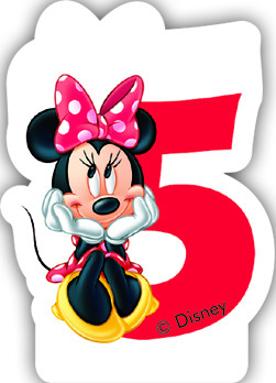 Bougie Gateau Anniversaire Minnie 5 Ans