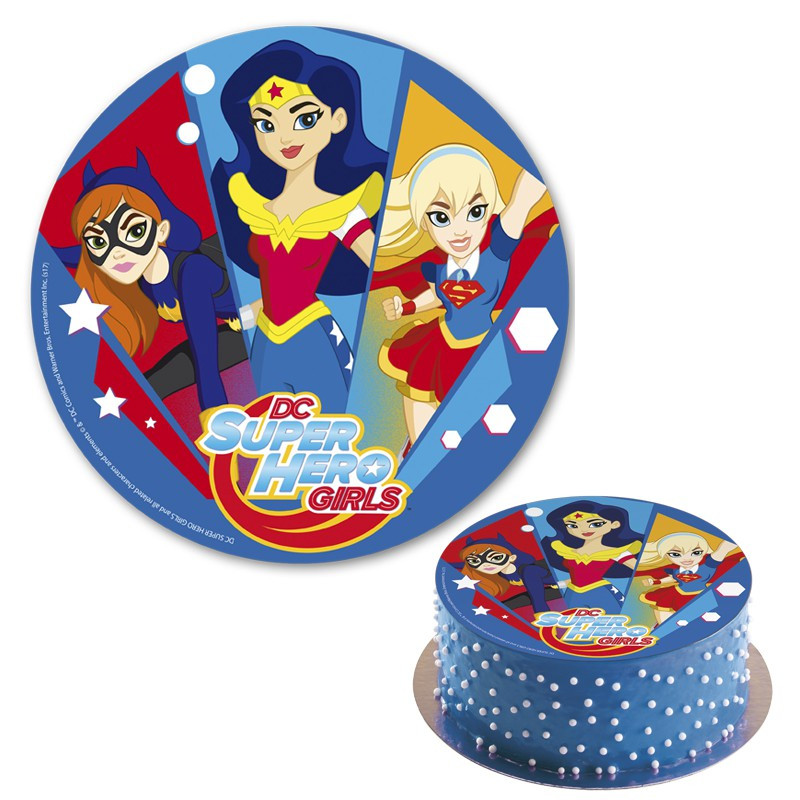 Disque A Gateau Super Heros Girl Disque A Gateau Super Heros Girl