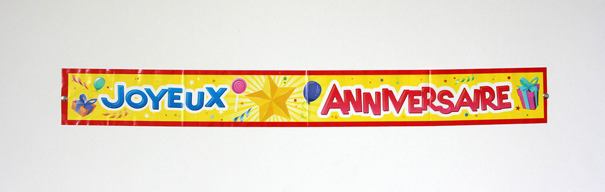 Banderole Joyeux Anniversaire