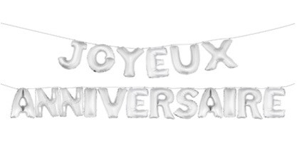 18 Ballons Lettres Joyeux Anniversaire Couleur Argent 18 Ballons Lettres Joyeux Anniversaire Couleur Argent