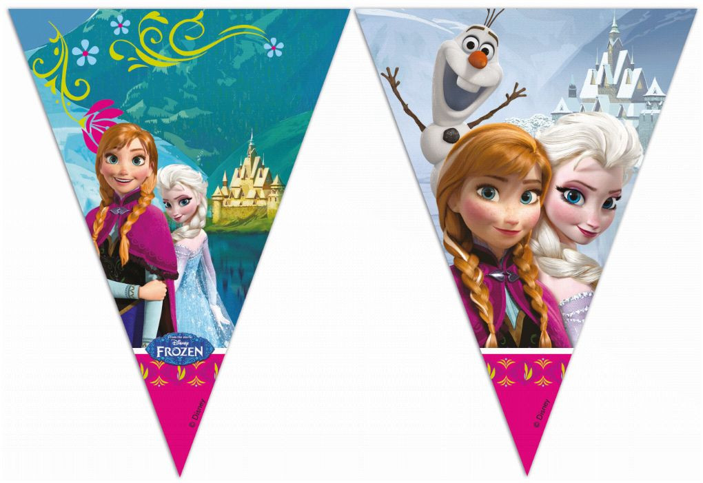Guirlande Anniversaire Fanion Reine Des Neiges Guirlande Anniversaire Fanion Reine Des Neiges