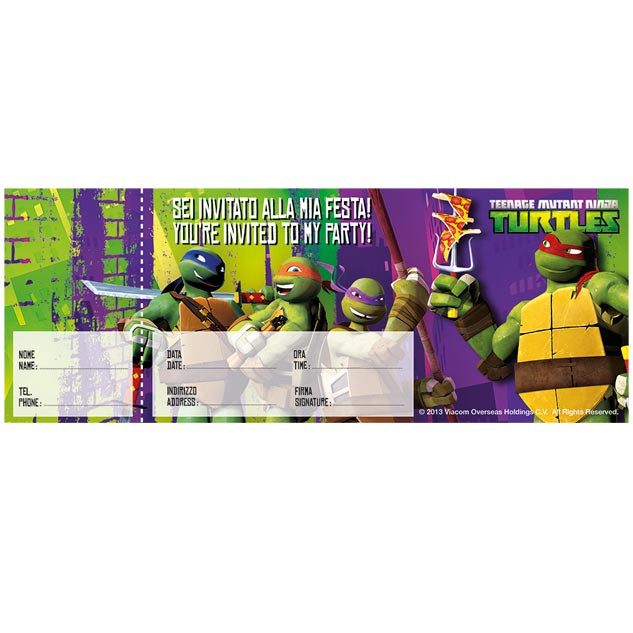 Invitations Anniversaire Tortues Ninja Deco Tortues Ninja Au Top Du Top