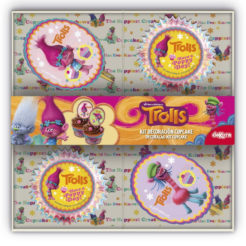 Kit Decoration Cupcake Trolls Kit Decoration Cupcake Trolls