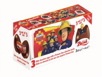 3 Oeufs Surprise Au Chocolat Sam Le Pompier