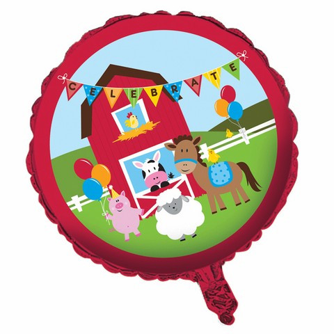 Ballon Helium Anniversaire Theme Les Animaux De La Ferme Pas Cher