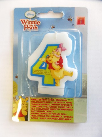 Bougie D Anniversaire N 4 Winnie L Ourson