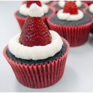 Recette Cupcake Noel Chocolat Fraise