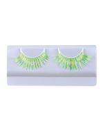 Faux cils - argent et vert - la paire (colle incl.)