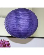 Lampion boule de déco - GM - aubergine