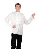 Chemise blanche à jabot - taille unique