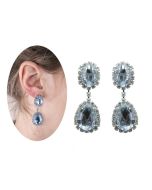 Boucle d'oreilles faux diamants