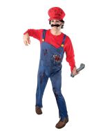 Costume adulte plombier zombie - taille unique