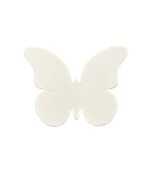 10 Papillons déco blancs 