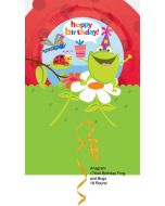 Ballon anniversaire grenouille et insectes 