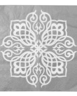 Serviette de table Orientale argent x 20