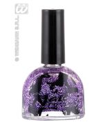 Déguisement : vernis à ongles à paillettes - violet