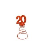 centre de table anniversaire 20 ans rouge