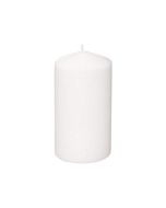6 bougies pilier - couleur blanc