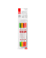 8 Feutres alimentaires pointe double – assortiment de couleurs