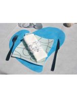 Set de table coeur - turquoise - x50