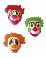 Masque de clown avec cheveux - plastique