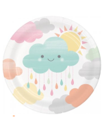 8 petites Assiettes nuage