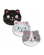 x8 assiettes anniversaire chat