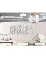 4 ballons hélium BABY"