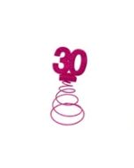 centre table anniversaire 30 ans fuchsia