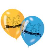 Lot de 6 ballons imprimés Mon cheval - multicouleurs