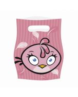 6 sacs de fête Angry Birds Pink