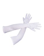 Gants longs blanc 56 cm