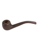 Pipe en plastique marron - 12 cm