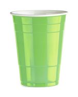 10 gobelets américains vert anis - 50cl