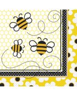 16 serviettes de table Abeille